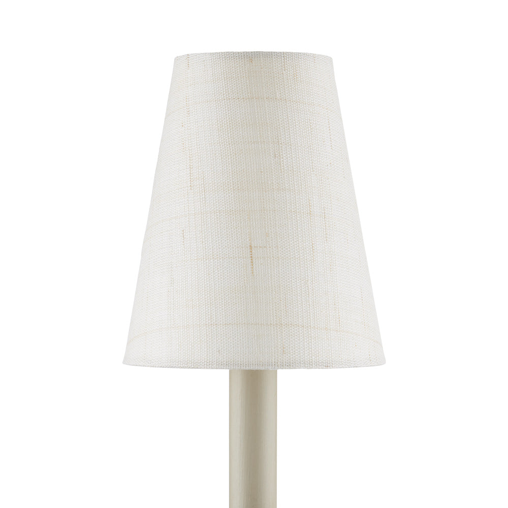 Grasscloth Chandelier Shade in Detail.