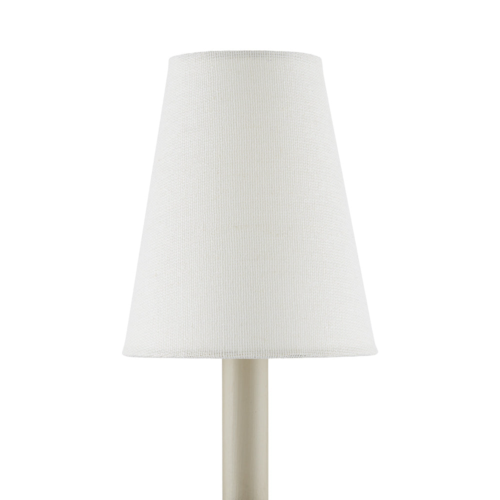 Grasscloth Chandelier Shade in Detail.