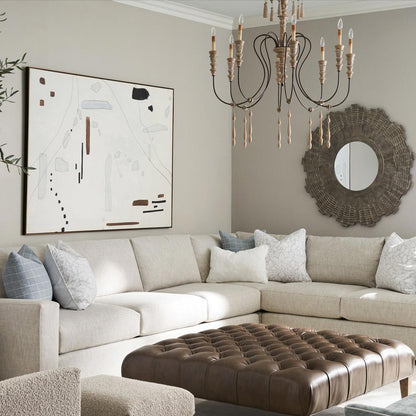 Hannah Chandelier in living room.