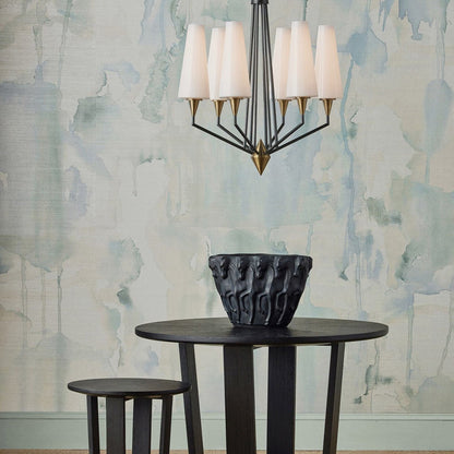 Hennin LED Chandelier in living room.