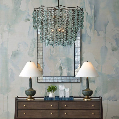 Herbary Chandelier in living room.