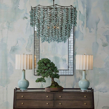 Herbary Chandelier in living room.