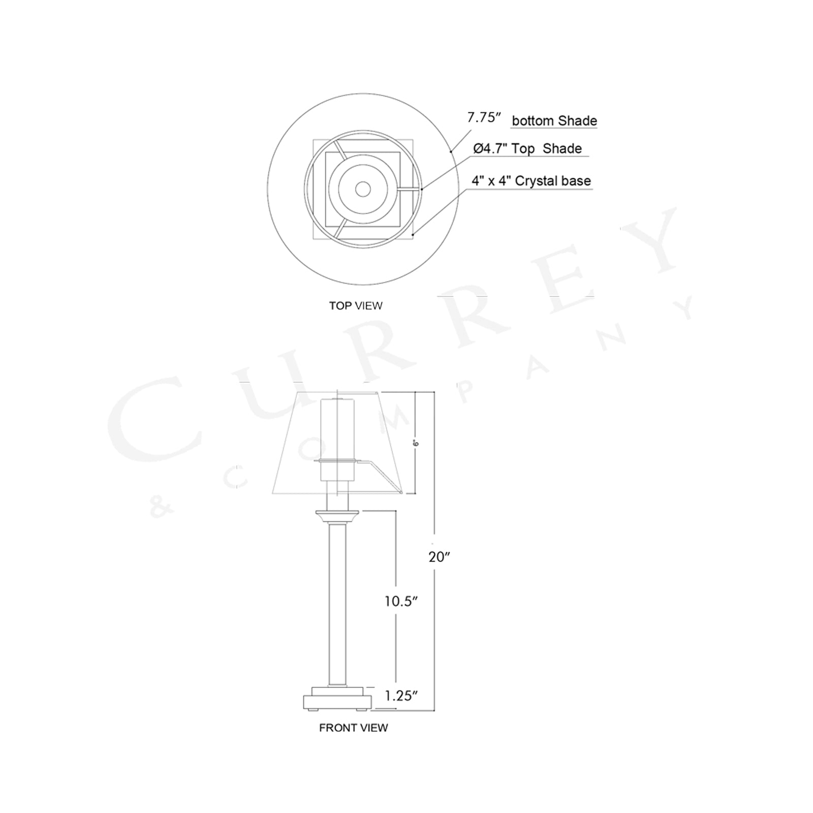 Homecoming LED Rechargeable Table Lamp - line drawing.