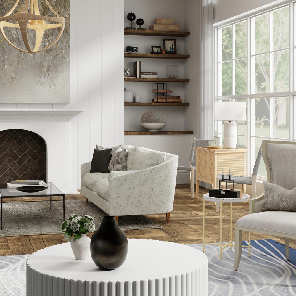 Innkeeper Table Lamp in living room.