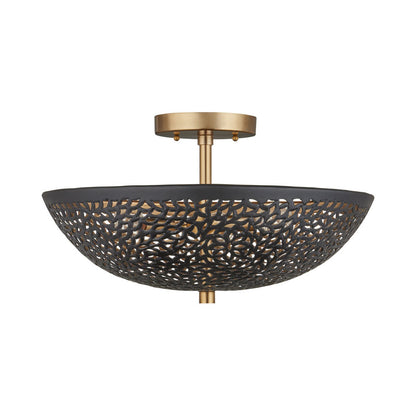 Jali Semi Flush Mount Ceiling Light.
