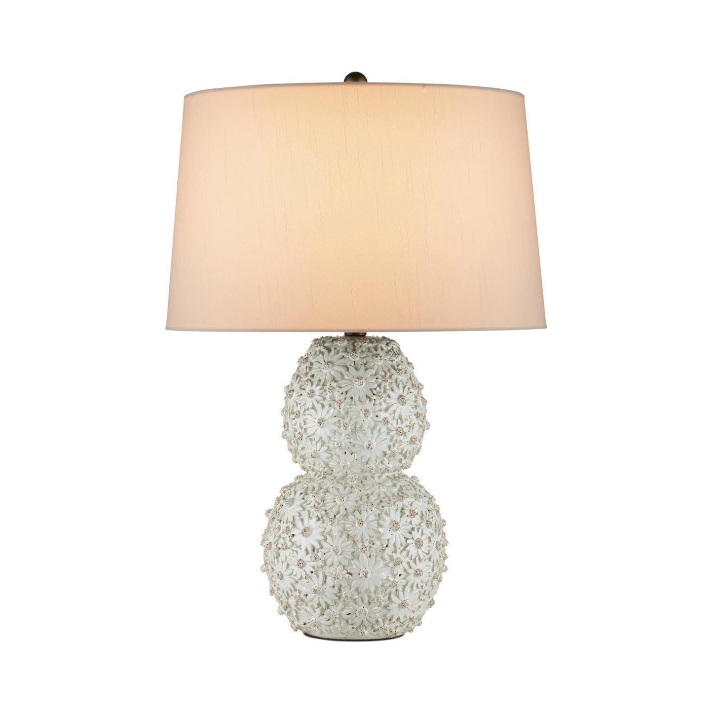 Jessamine Table Lamp in White.