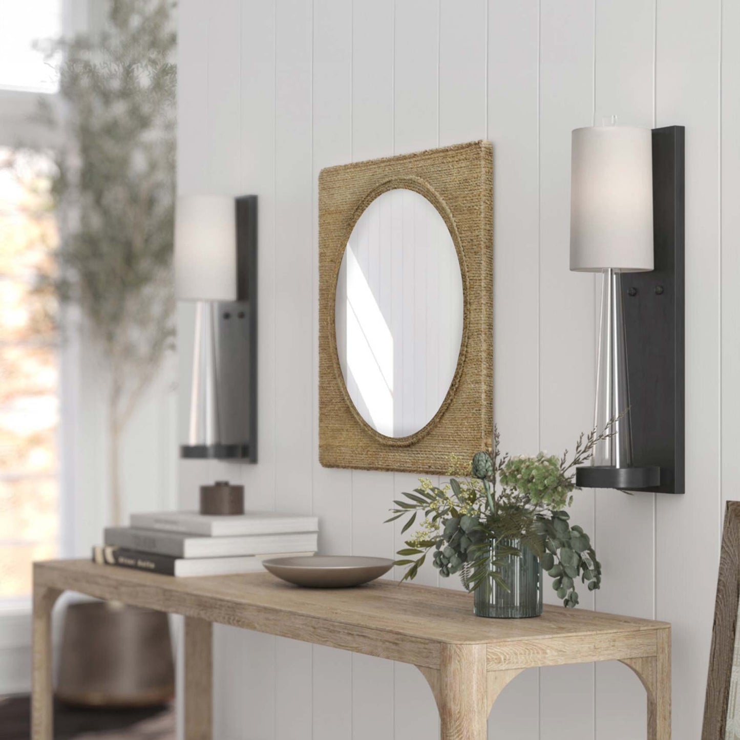 Junia Wall Light in living room.