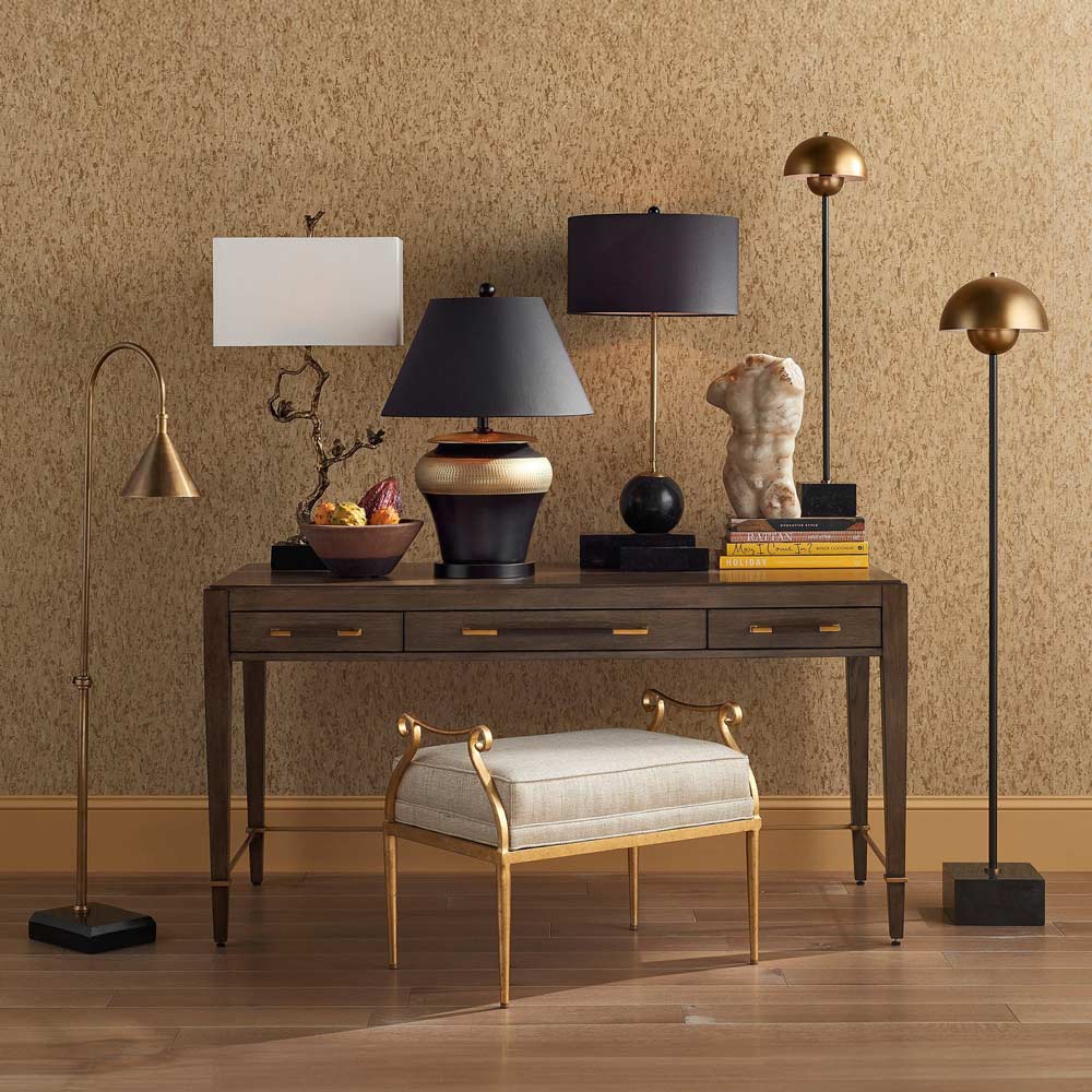 La Rue Floor Lamp in living room.