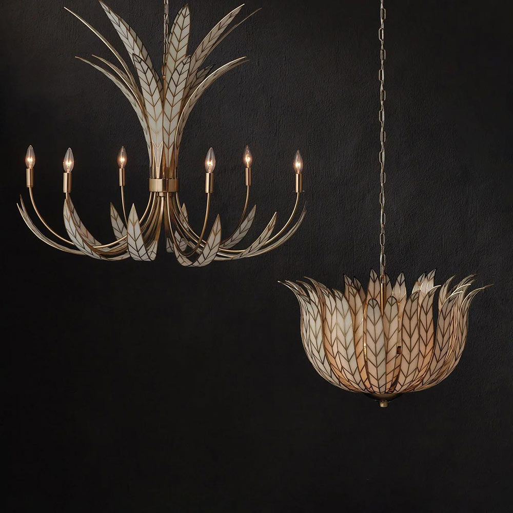 Lamina Bowl Chandelier in Detail.