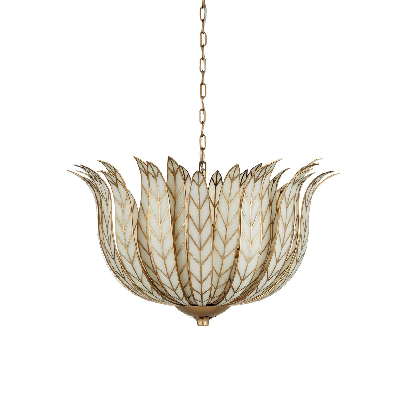 Lamina Bowl Chandelier in Detail.