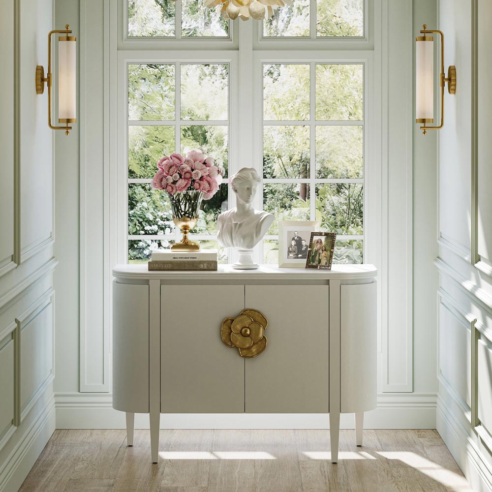 Latimer Bath Wall Light in living room.