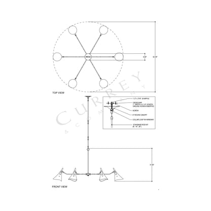 Library Chandelier - line drawing.