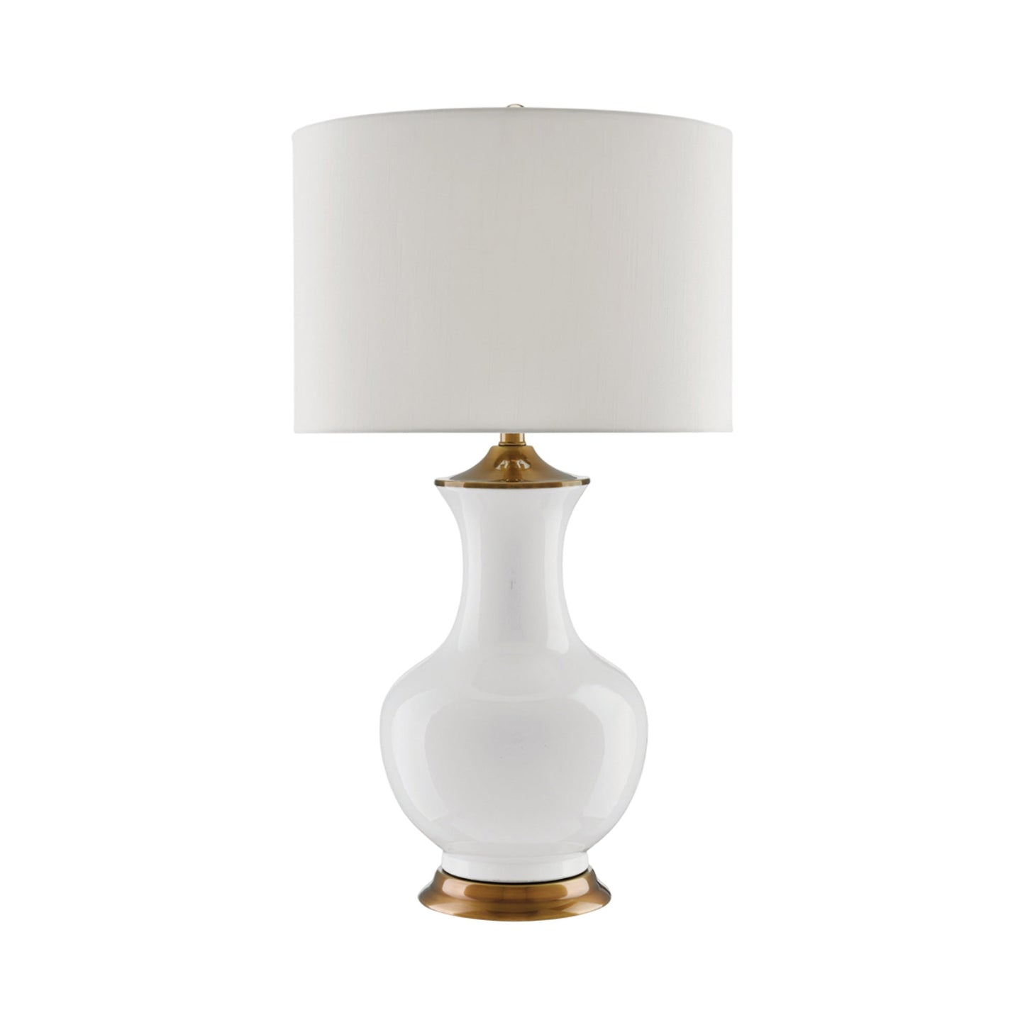Lilou Table Lamp in White.