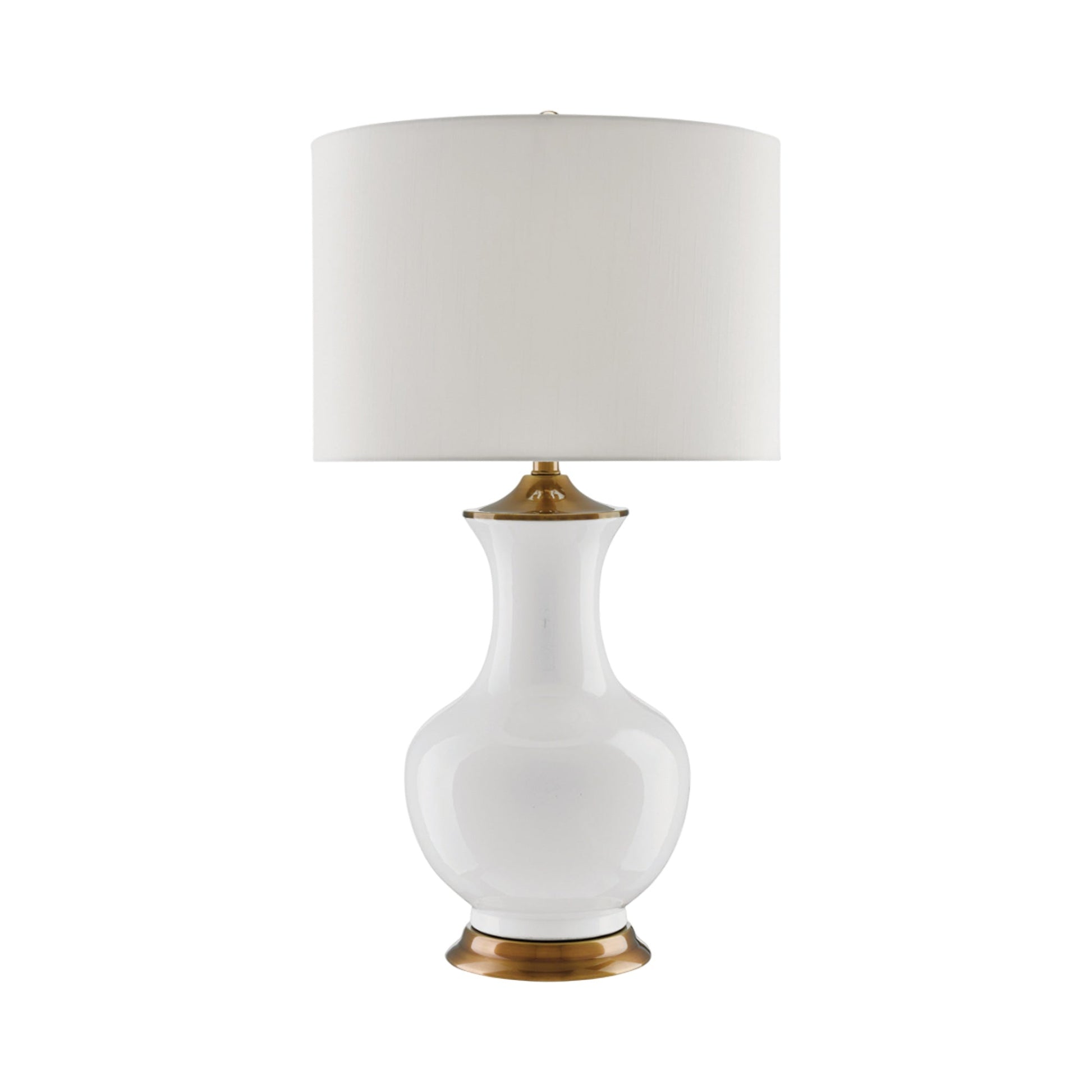 Lilou Table Lamp in White.