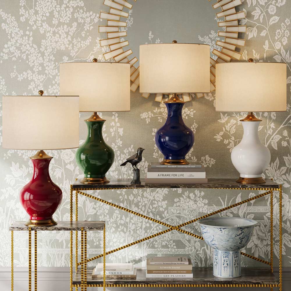 Lilou Table Lamp in living room.