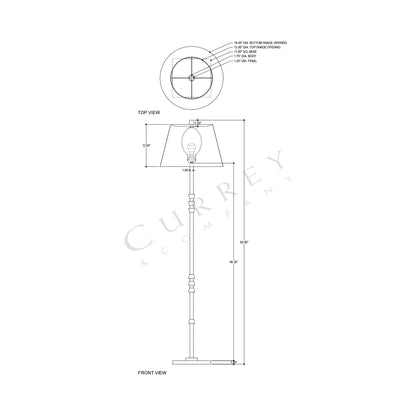 Lohn Floor Lamp - line drawing.