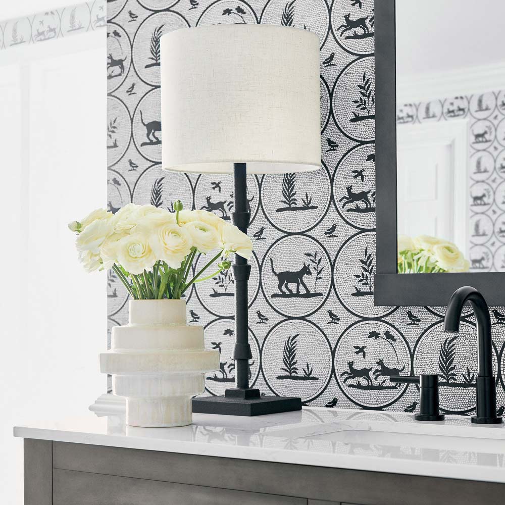 Lohn Table Lamp in bathroom.