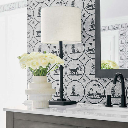 Lohn Table Lamp in bathroom.