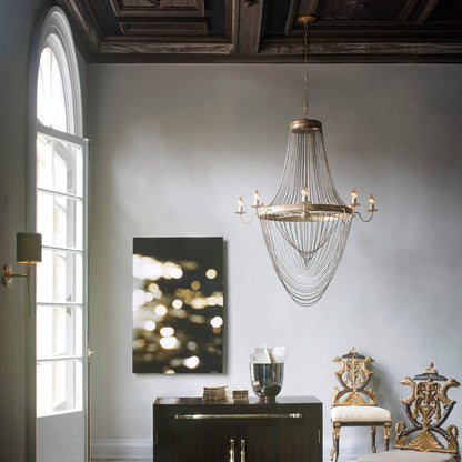 Lucien Chandelier in living room.