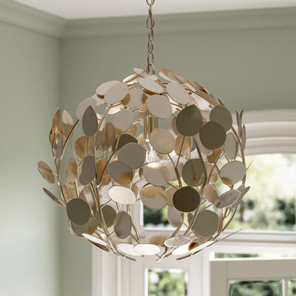 Lunaria Orb Chandelier in Detail.