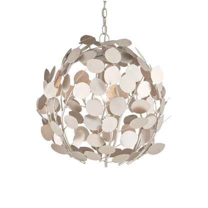 Lunaria Orb Chandelier in Silver.