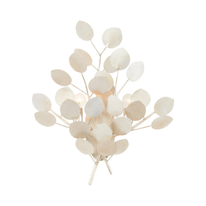 Lunaria Wall Light in Silver.