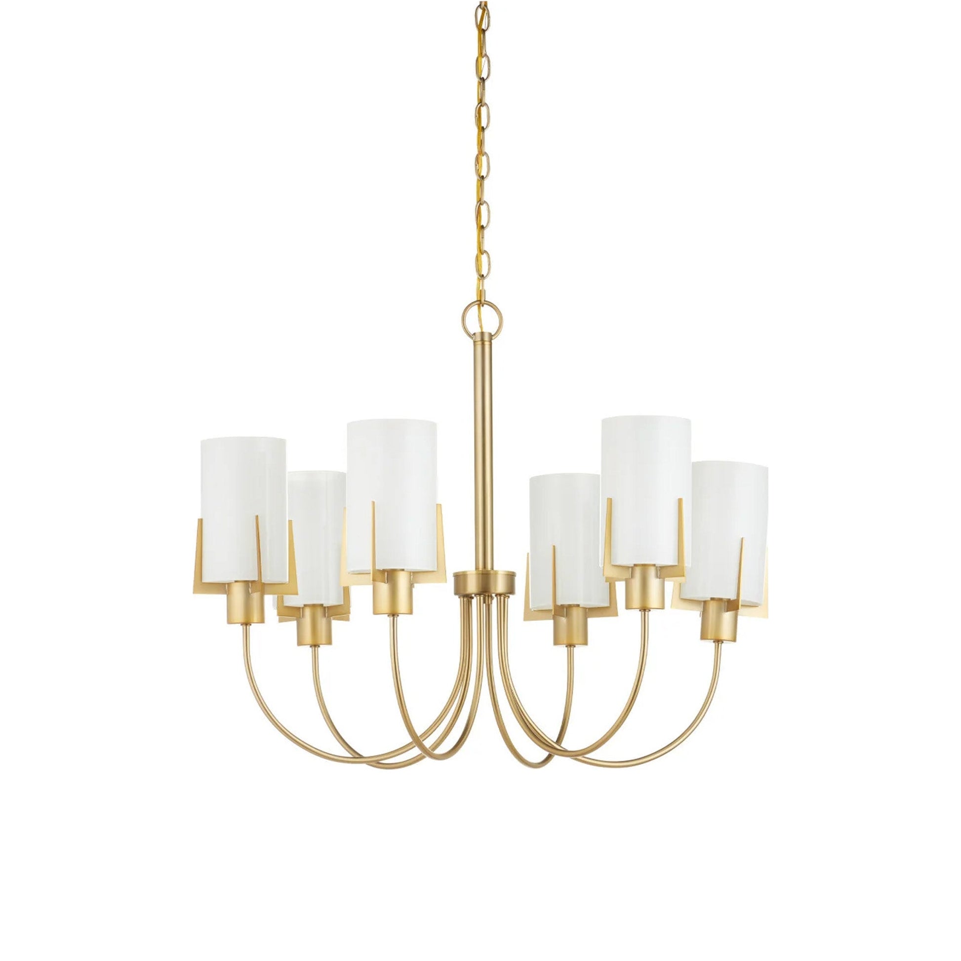 Macklin Chandelier in Brass.