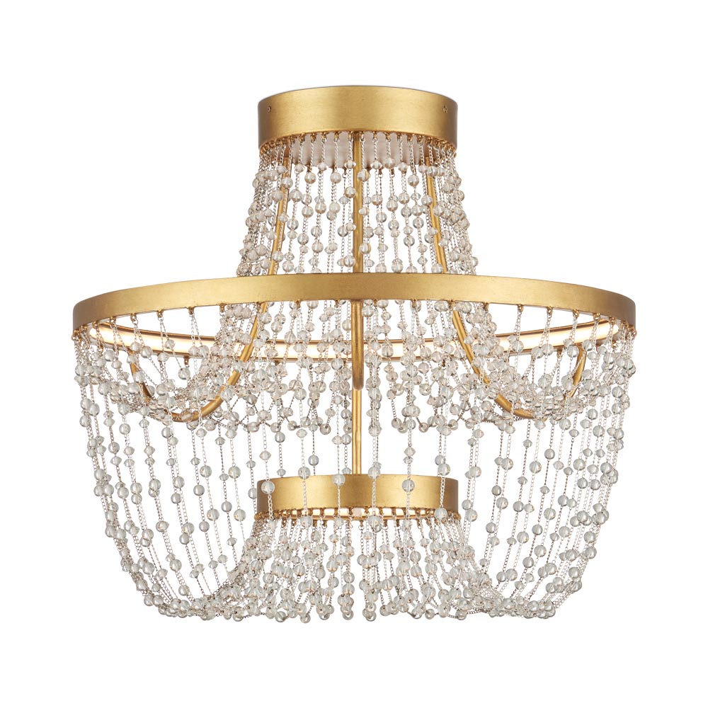 Mademoiselle LED Semi Flush Mount Ceiling Light.