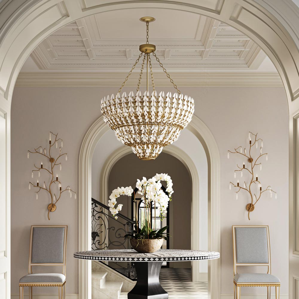 Magnum Opus 1099 Chandelier in living room.