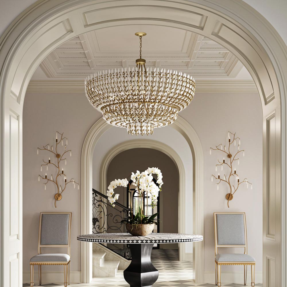 Magnum Opus 1119 Chandelier in living room.