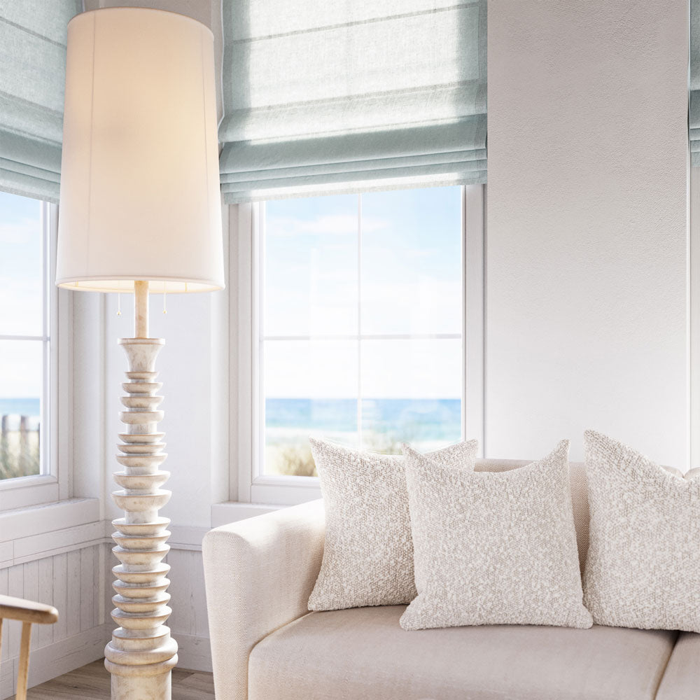 Malayan Floor Lamp in living room