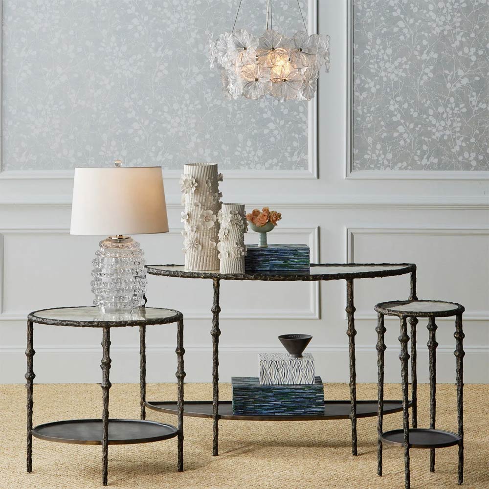 Mallow Chandelier in living room.