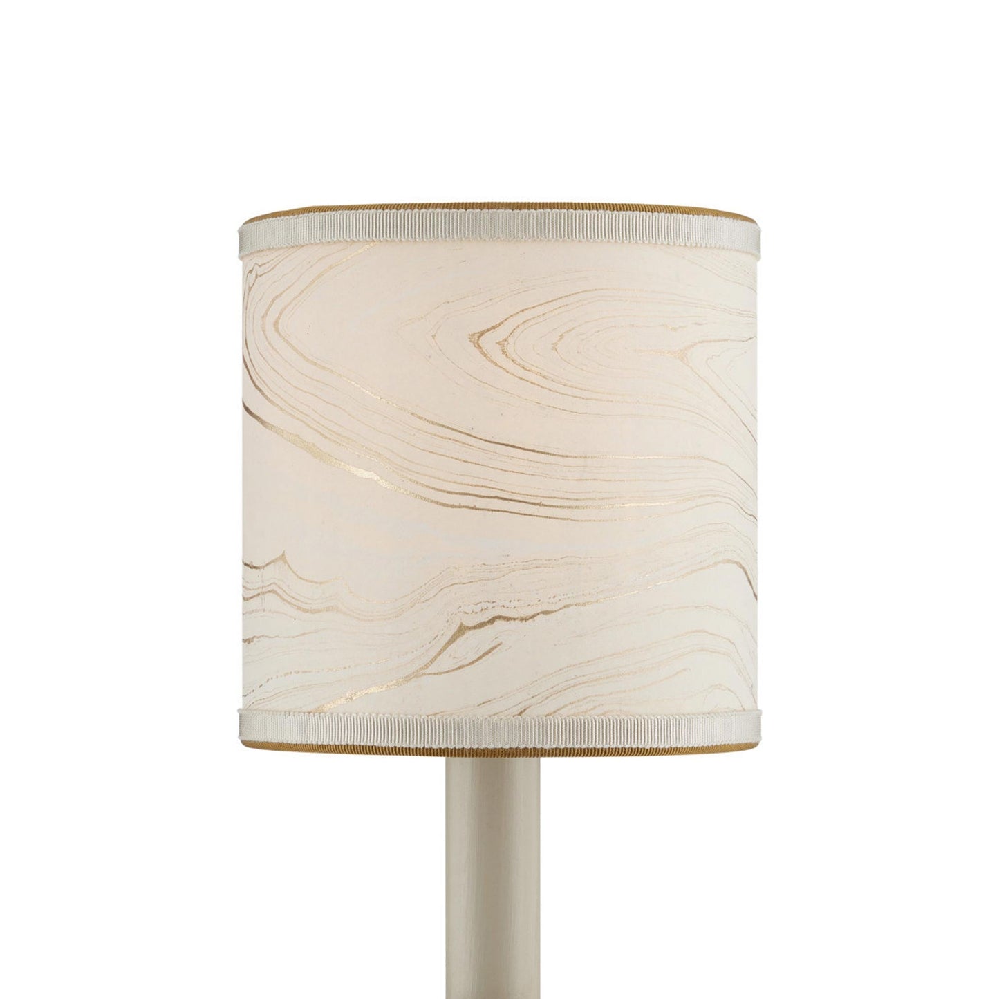 Marble Chandelier Shade in Cream (Drum).