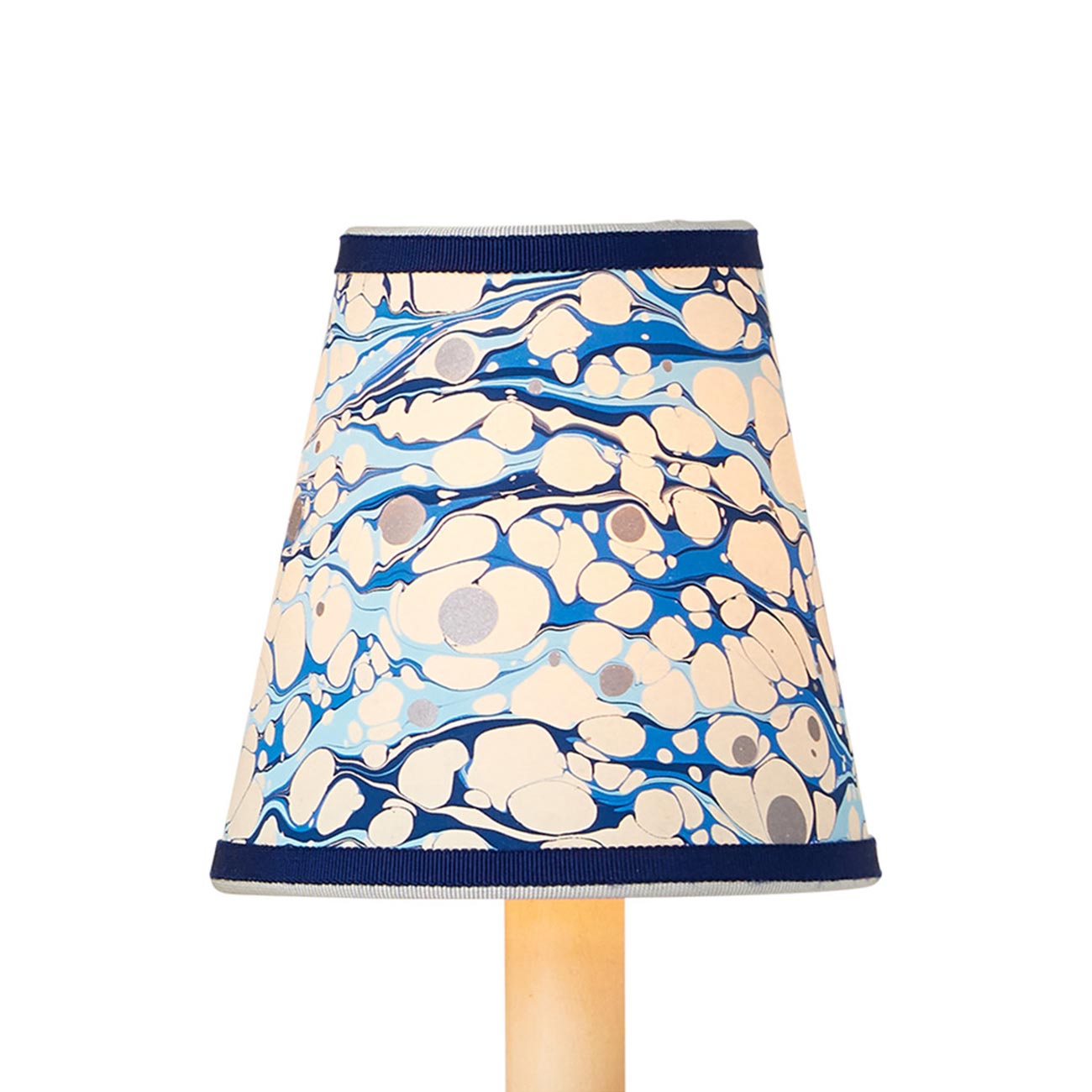 Marble Chandelier Shade in Blue Lace (Tapered).