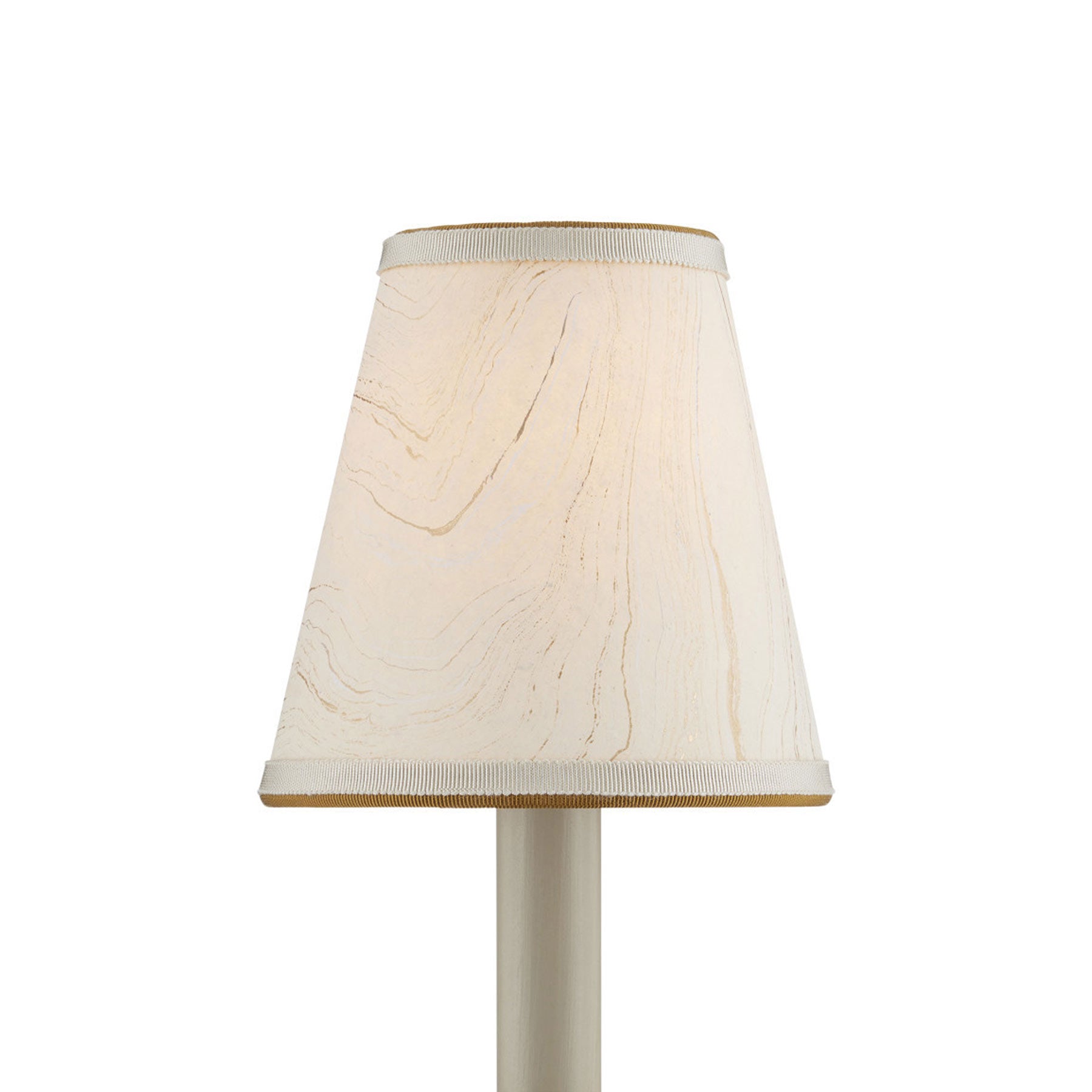 Marble Chandelier Shade in Cream (Tapered).