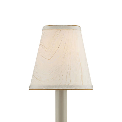 Marble Chandelier Shade in Cream (Tapered).