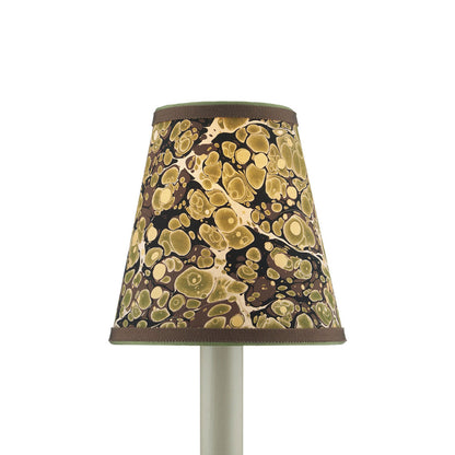 Marble Chandelier Shade in Green (Tapered).