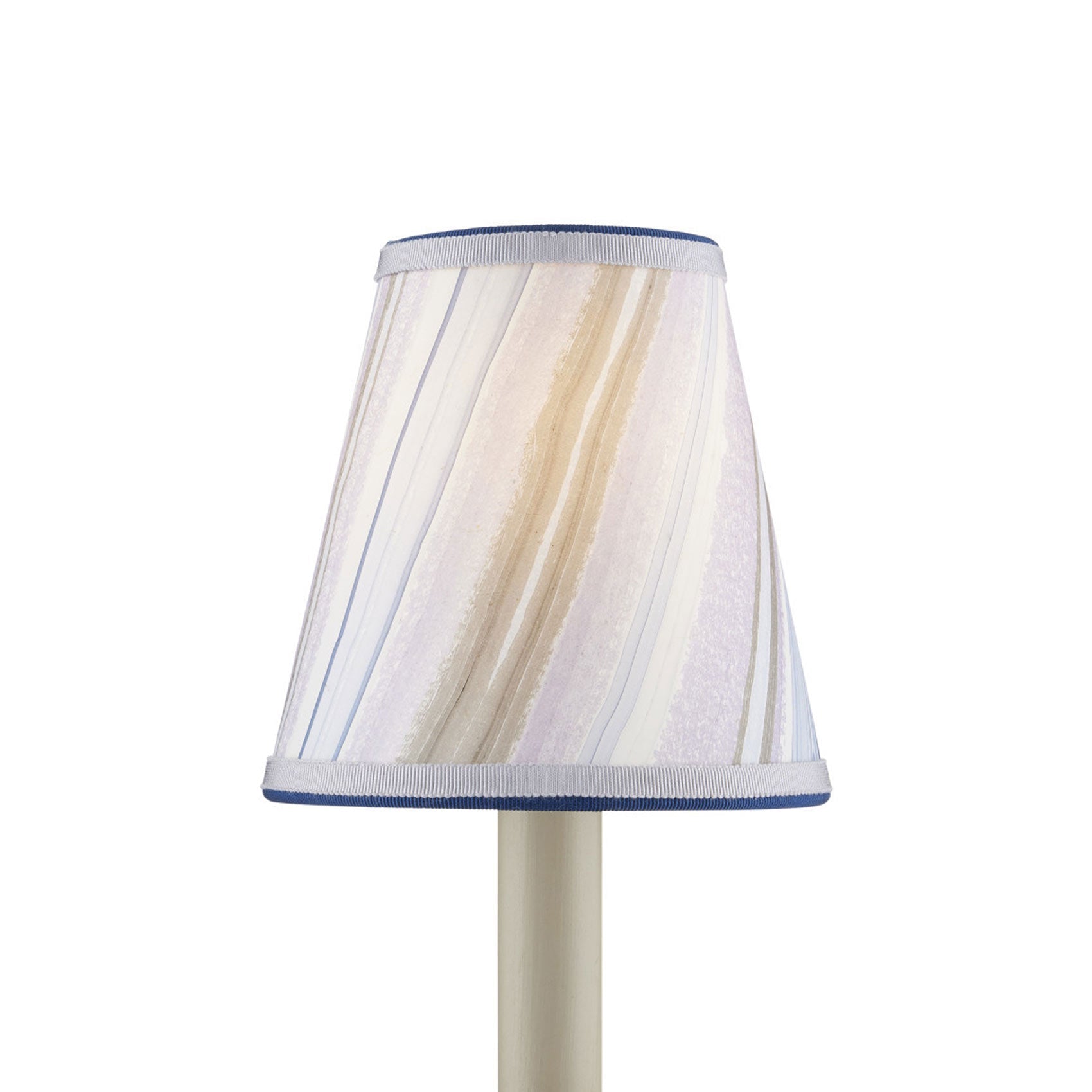 Marble Chandelier Shade in Lilac/Blue Agate (Tapered).