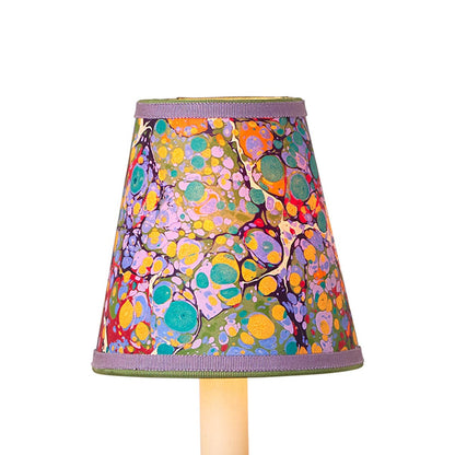 Marble Chandelier Shade in Multi-color (Tapered).