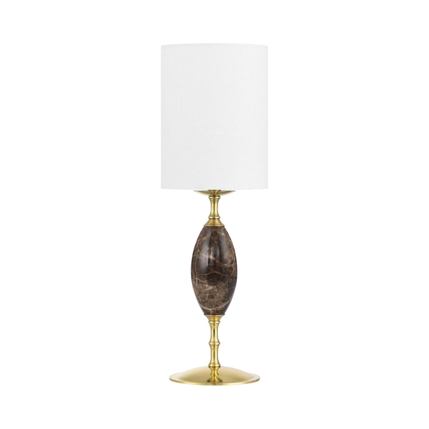Marche LED Rechargeable Table Lamp in Brown.