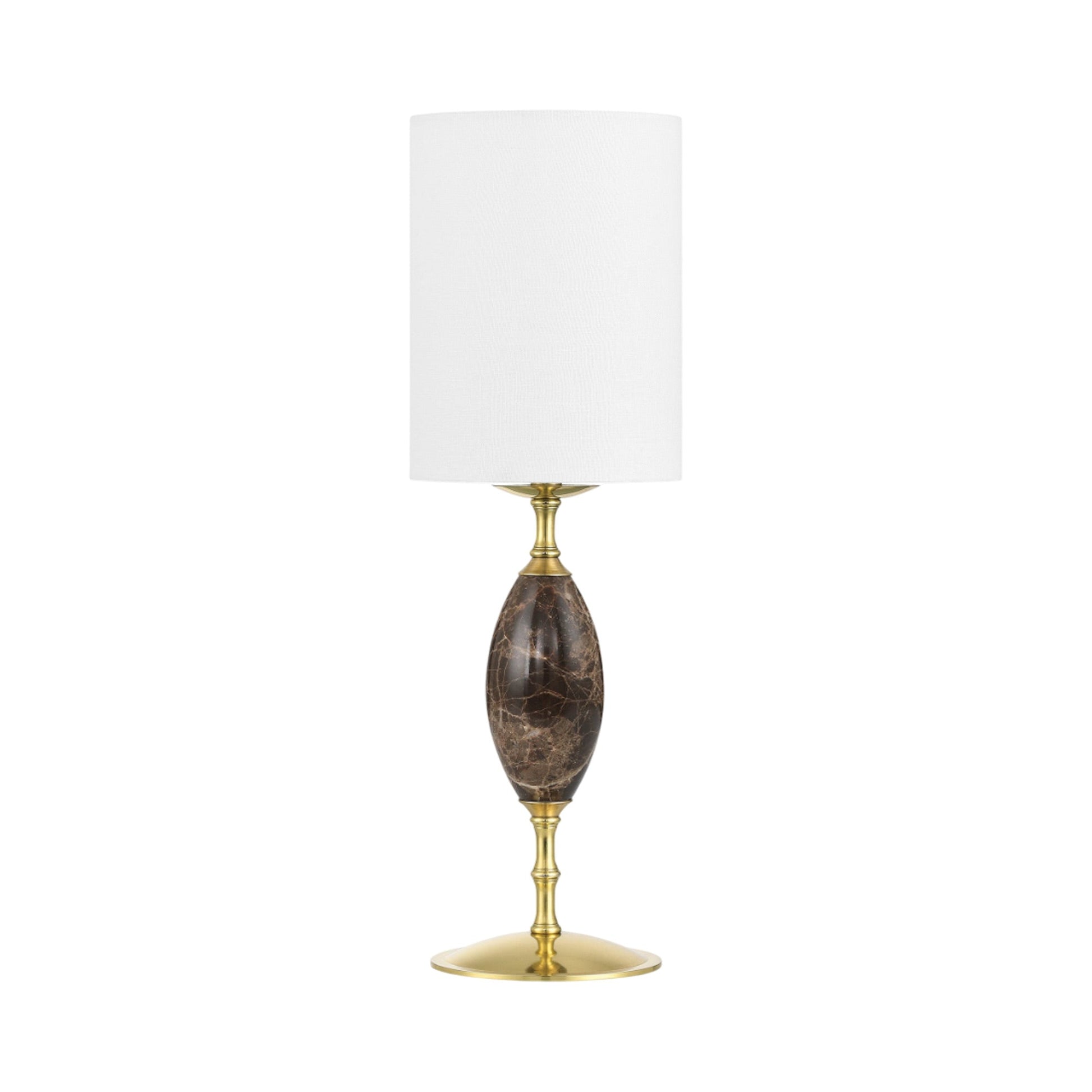 Marche LED Rechargeable Table Lamp in Brown.