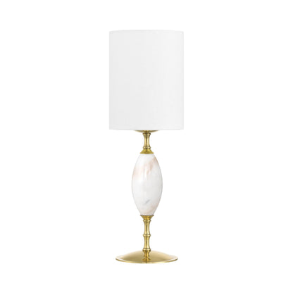Marche LED Rechargeable Table Lamp in White.