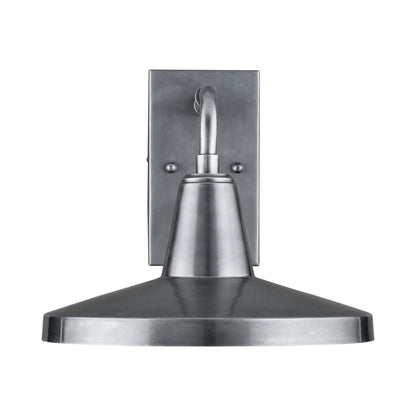 Mariner Outdoor Wall Light in Antique Silver.