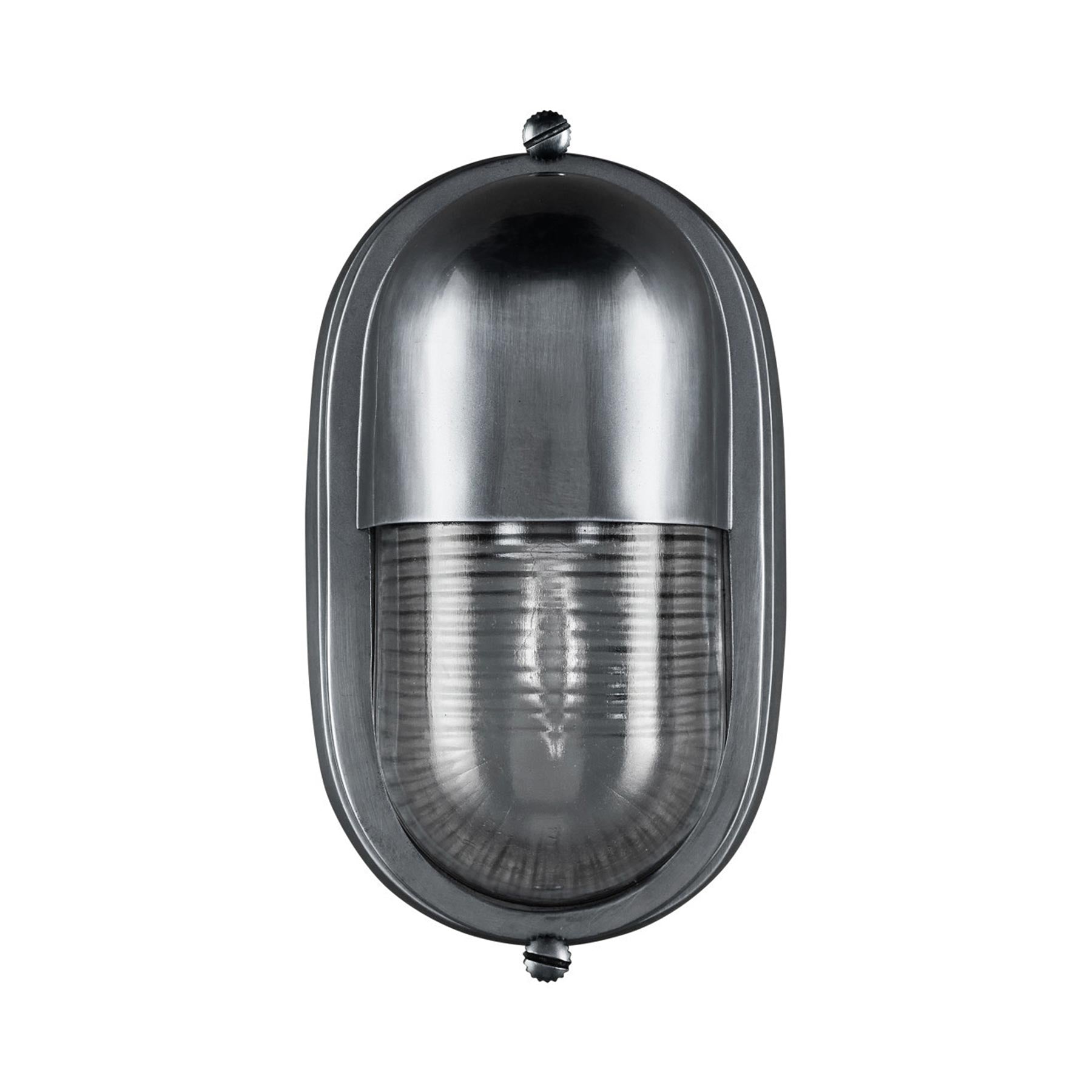 Maritime Outdoor Wall Light in Antique Silver.