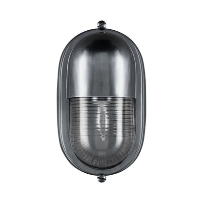 Maritime Outdoor Wall Light in Antique Silver.