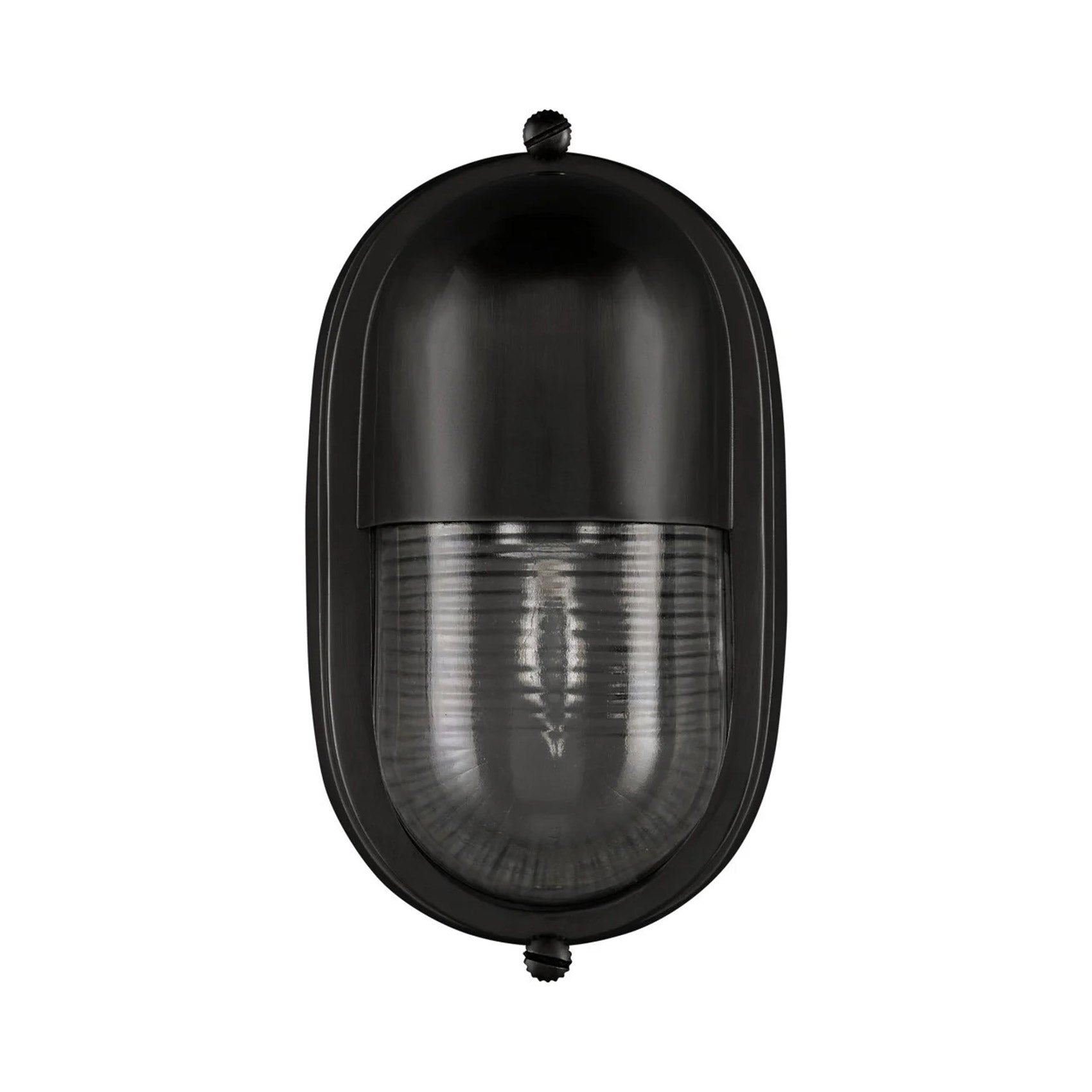 Maritime Outdoor Wall Light in Matte Black.