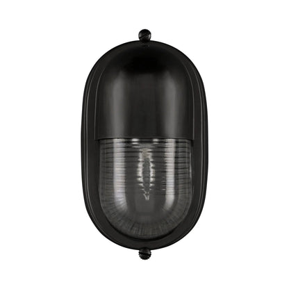 Maritime Outdoor Wall Light in Matte Black.