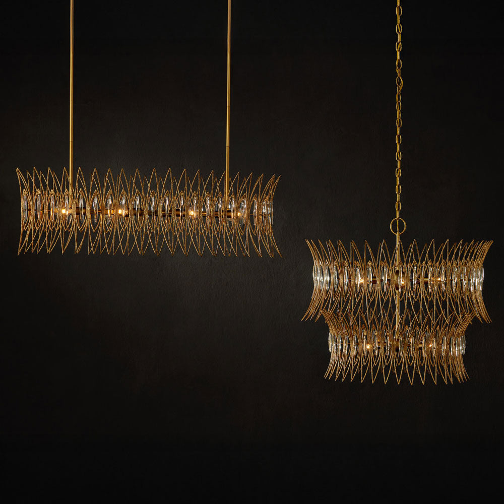 Marquise Oval Chandelier in Detail.