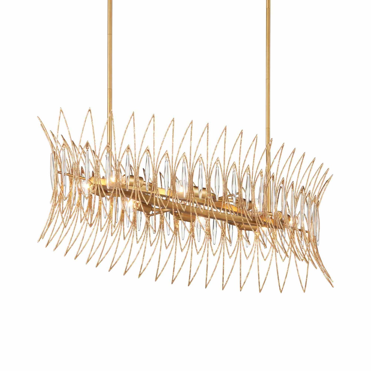 Marquise Oval Chandelier in Detail.