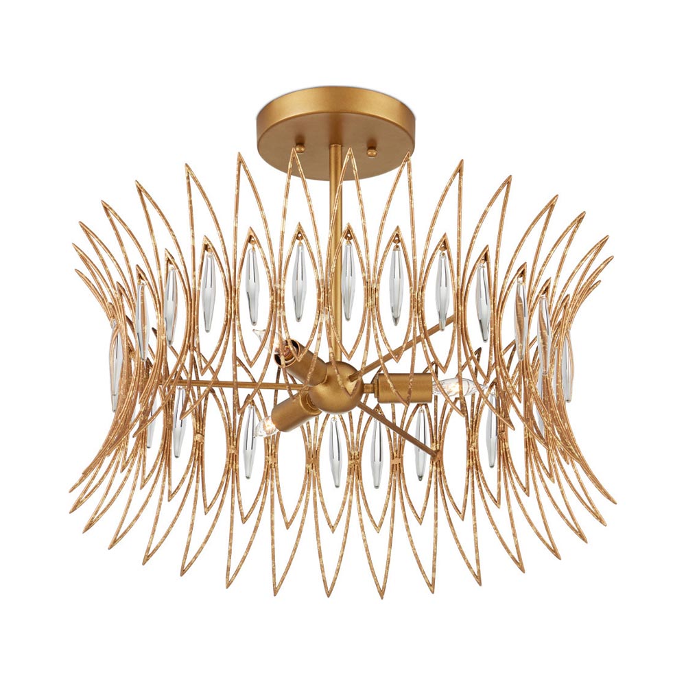 Marquise Semi Flush Mount Ceiling Light in Detail.